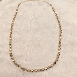 Vintage Faux Gold Bead Necklace by Monet